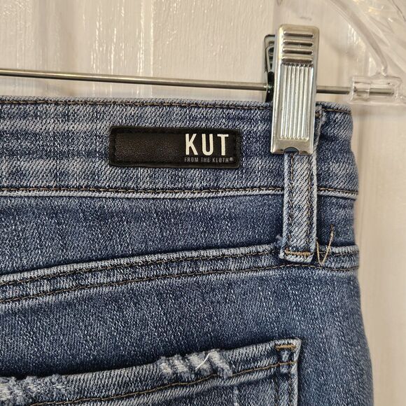 Women’s KUT From The Kloth  High Rise Ankle Straight Leg Jeans Size 2 - Picture 5 of 9